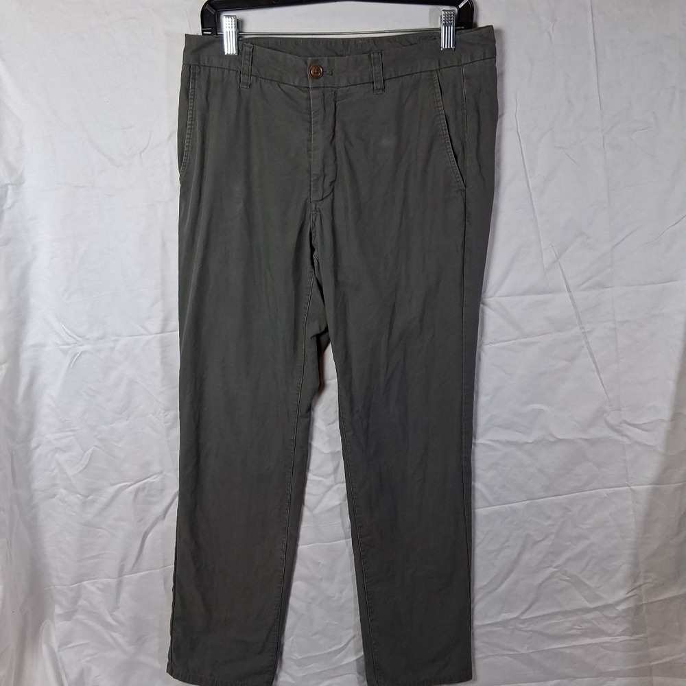 Bonobos Slim Fit Chino Pants Mens 31x30 Fleece Lined Gray Preppy Casual